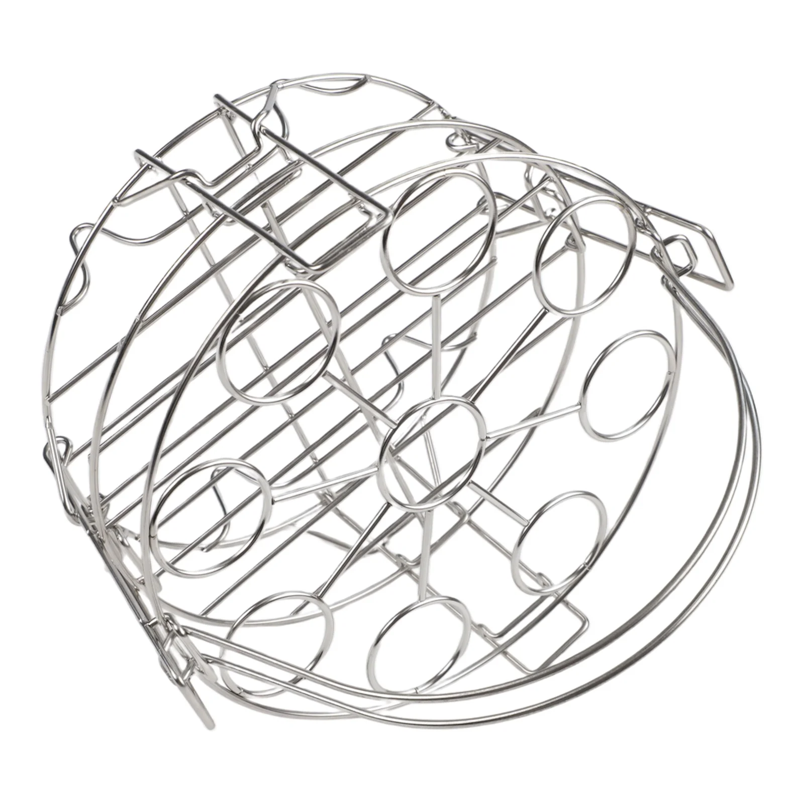 

Three Tier Stainless Steel Egg Steaming Rack for Cooking Eggs and Vegetables Dishwasher Safe with Handle for Easy Handling