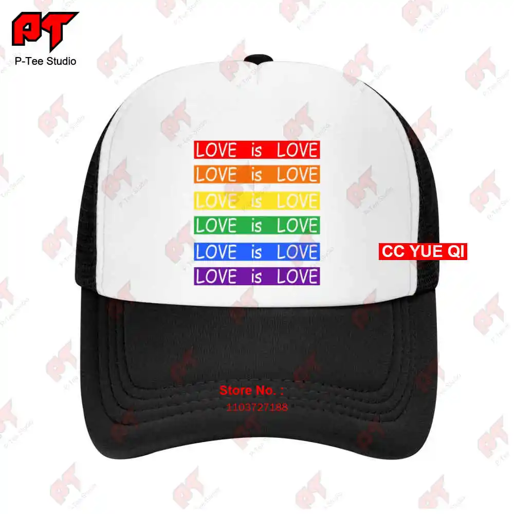 Semua Cinta adalah cinta Gay Lesbian Lgbt bisbol topi truk topi 5NPJ