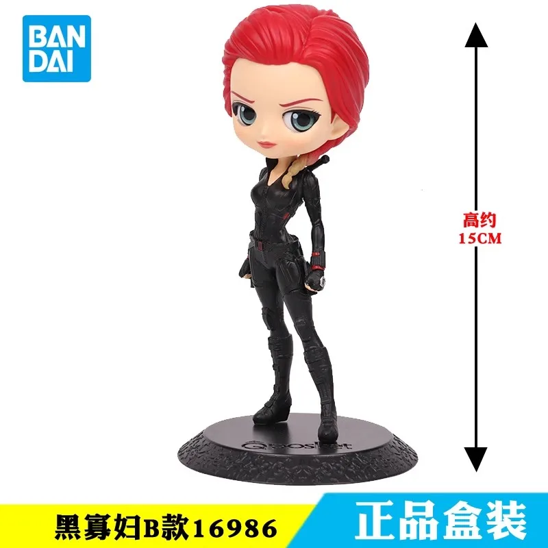 bandai original Banpresto Qposket Avengers Captain America Black Widow Thor PVC Fine Collection Figures