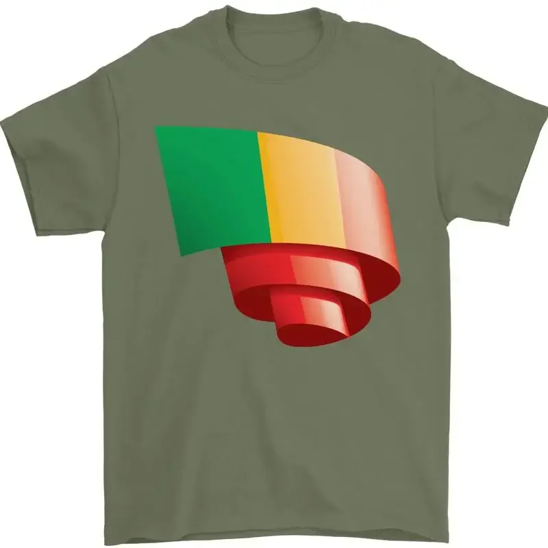 Krause Mali Flagge Malisches Tag Fußball Herren 100% Baumwolle camiseta