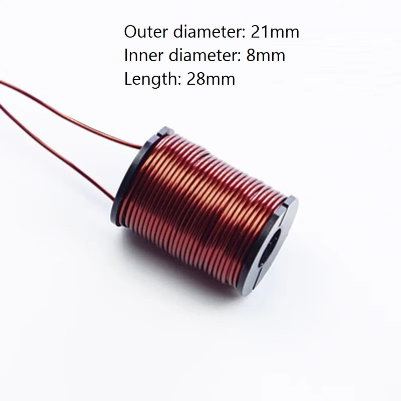 

Finished electromagnetic gun coil 0.8mm pure copper enamelled wire