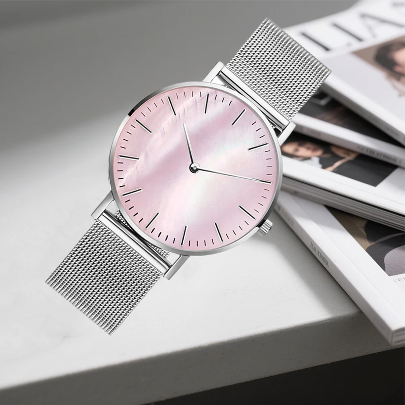 Women Watches Fashion Luxury Alloy Quartz Watches for Woman Metal Mesh Strap Simple Ladies Watch Female Clock Montre Femme