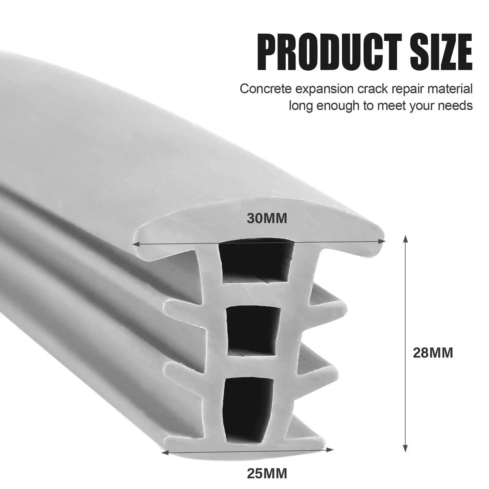 Concrete Expansion Joint Filler, Weather Strips for Concrete Crack Repair, Aging Resistant Driveway Joint Filler for Sidewalk, Walkway