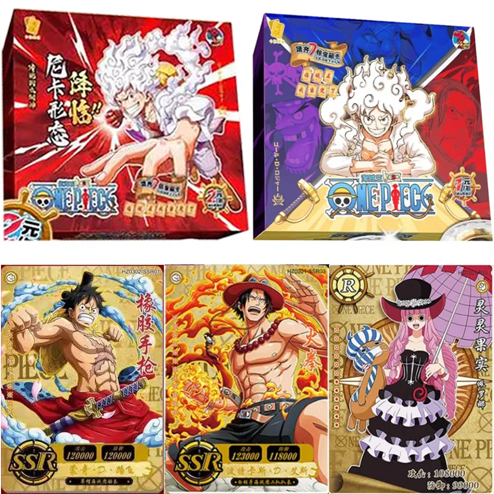 

New One Piece Card Luffy Empress Nami Zoro Robin Bounty Card Anime Peripheral Collection Cards Toys Gifts Little Dinosaur