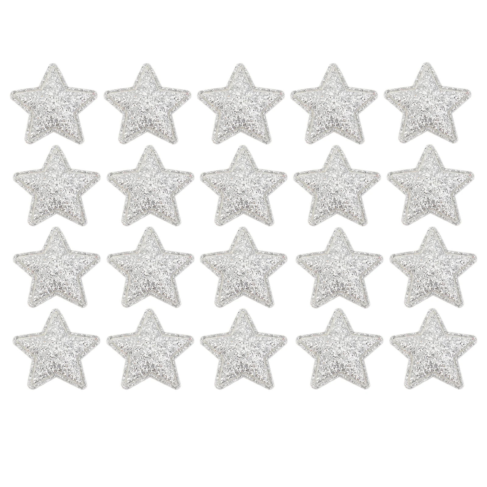

100pcs Christmas Decorative Patches Star Cloth Applique For Diy Clothing Repair Bags Hats Craft Accessories Handicraft Sewing