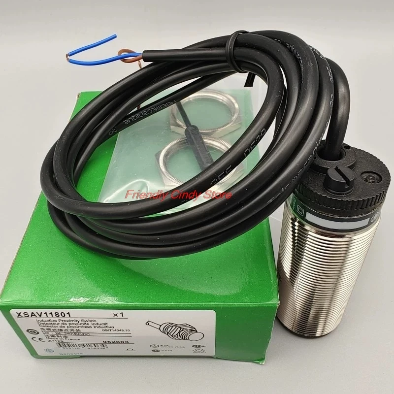 1Pcs XSAV12801 Inductive Proximity Switch Speed Sensor Motion Rotate Detector 0-10mm DC/AC 24-240V 2-Wire 30mm