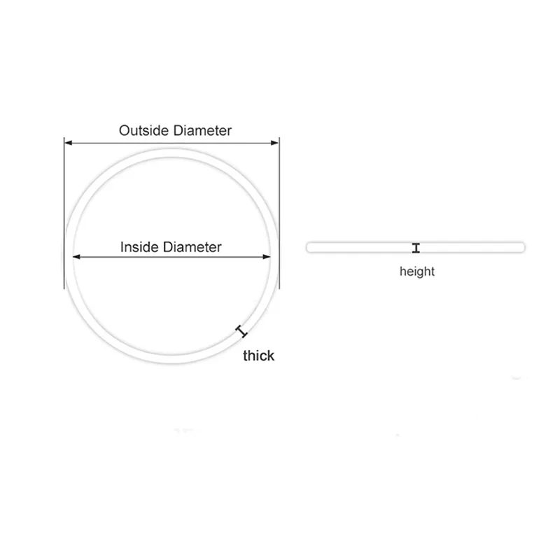 Стекло для часов, водонепроницаемое кольцо, размер 26-35,5 мм, высота 1,2 мм, толщина 0,5 мм, необходимые аксессуары для обслуживания часов
