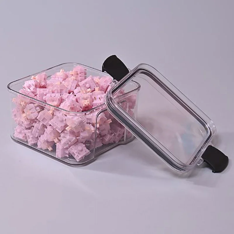 

New Mechanical Keyboard Switches Container Storage Box PC Polycarbonate Switches Box For Mechanical Keyboard 460/700ml