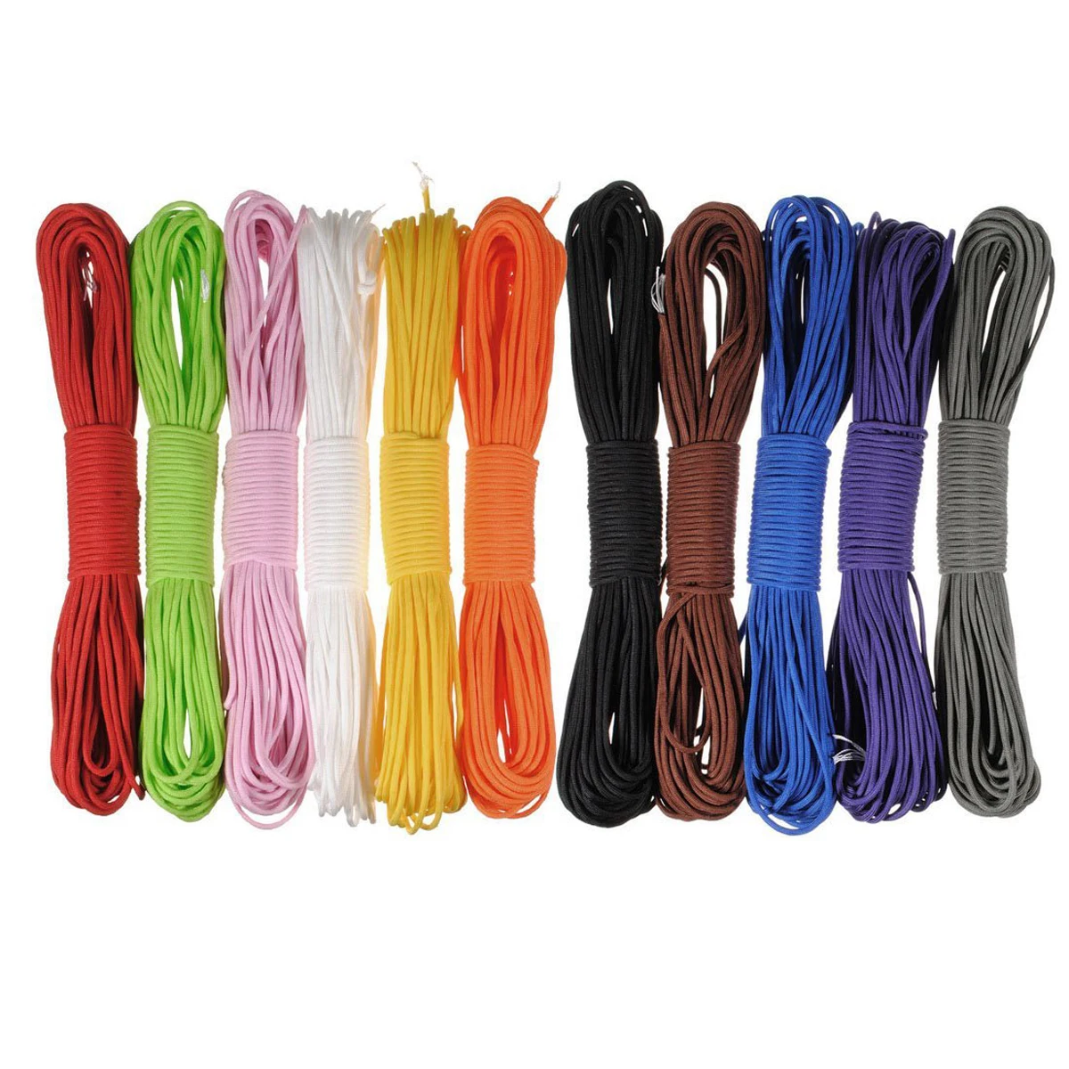

31M 100Ft 550Lb 7 Strand Paracord Rope Green Nylon Survival Cord For Camping Hiking Fishing Outdoor 550 Paracord 100Ft