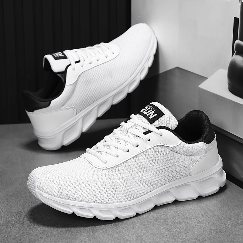 

Мужские кроссовки, дышащая сетчатая спортивная обувь для бега, мужская повседневная прогулочная обувь, нескользящая удобная теннисная обувь для мужчин, обувь