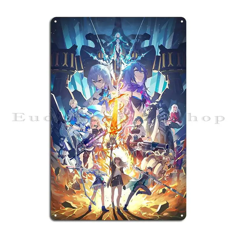 Honkai Star Rail All In One Metal Plaque Classic Retro Character Design Cinema Tin Sign Poster