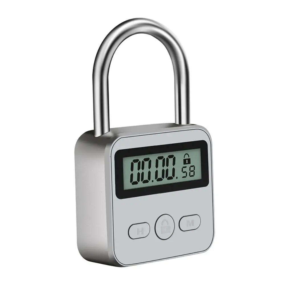 LCD Display Metal Timer Lock 99 Hours Max Timing Multi Function Security Lock Smooth Edges USB Rechargeable Electronic Timer