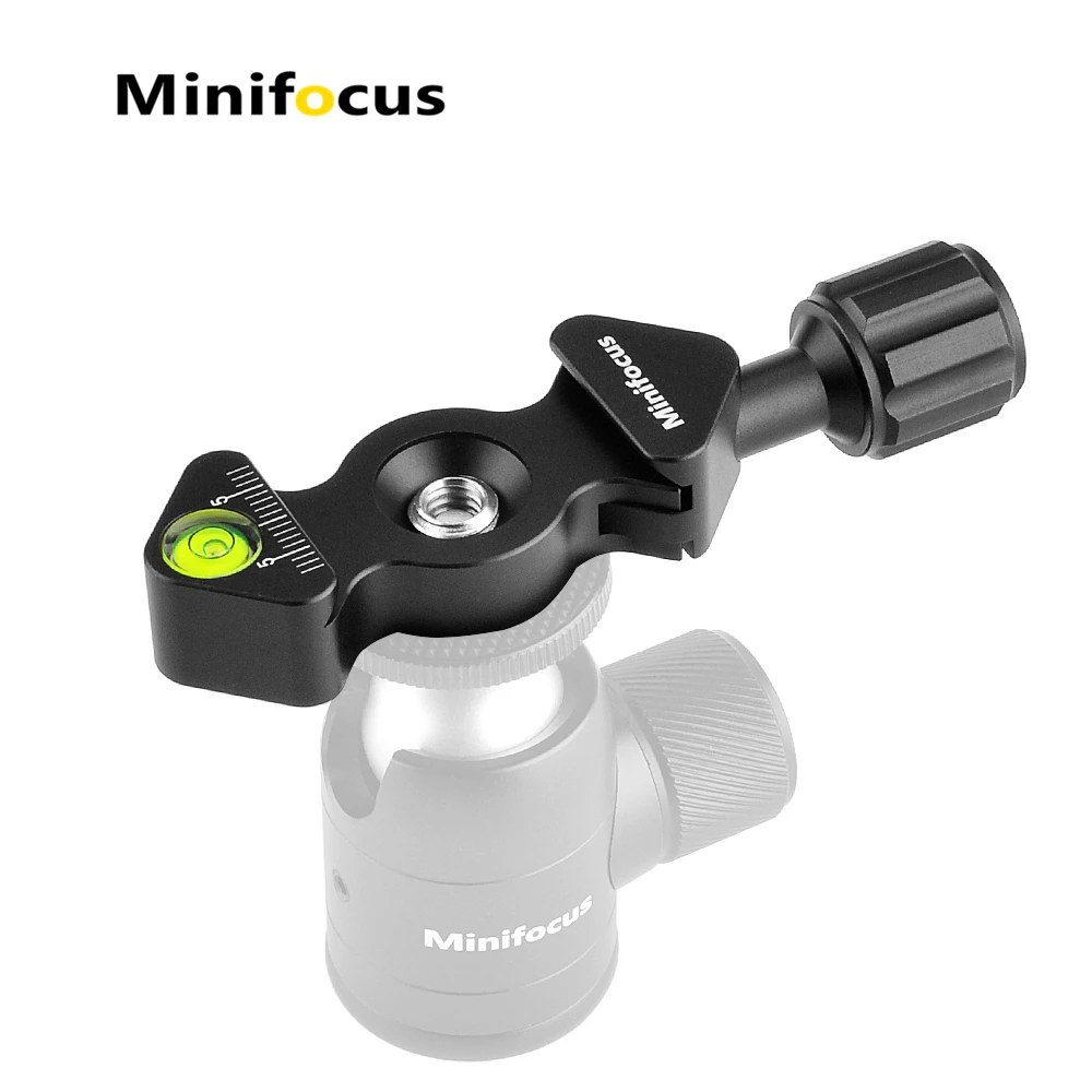 Mini Fish Bone Style Quick Release Clamp with 3/8"-1/4" Screw Adapter for Tripod Ball Head Compatible with Arca Style Plate images - 6