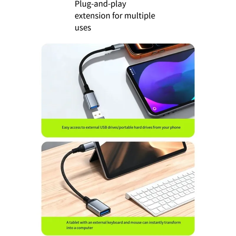 B29C-Type-C To USB 3.0 OTG Cable 5Gbps For Phone And Flash Drive & Hard Drive