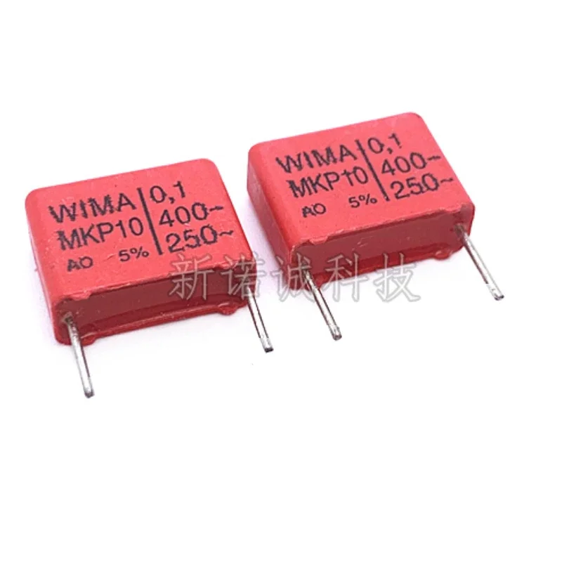 

10pcs/100pcs Germany WIMA 400V 104 0.1UF 400V 100nF 104J 5% MKP10 Pitch 15mm Film Audio capacitor DIY