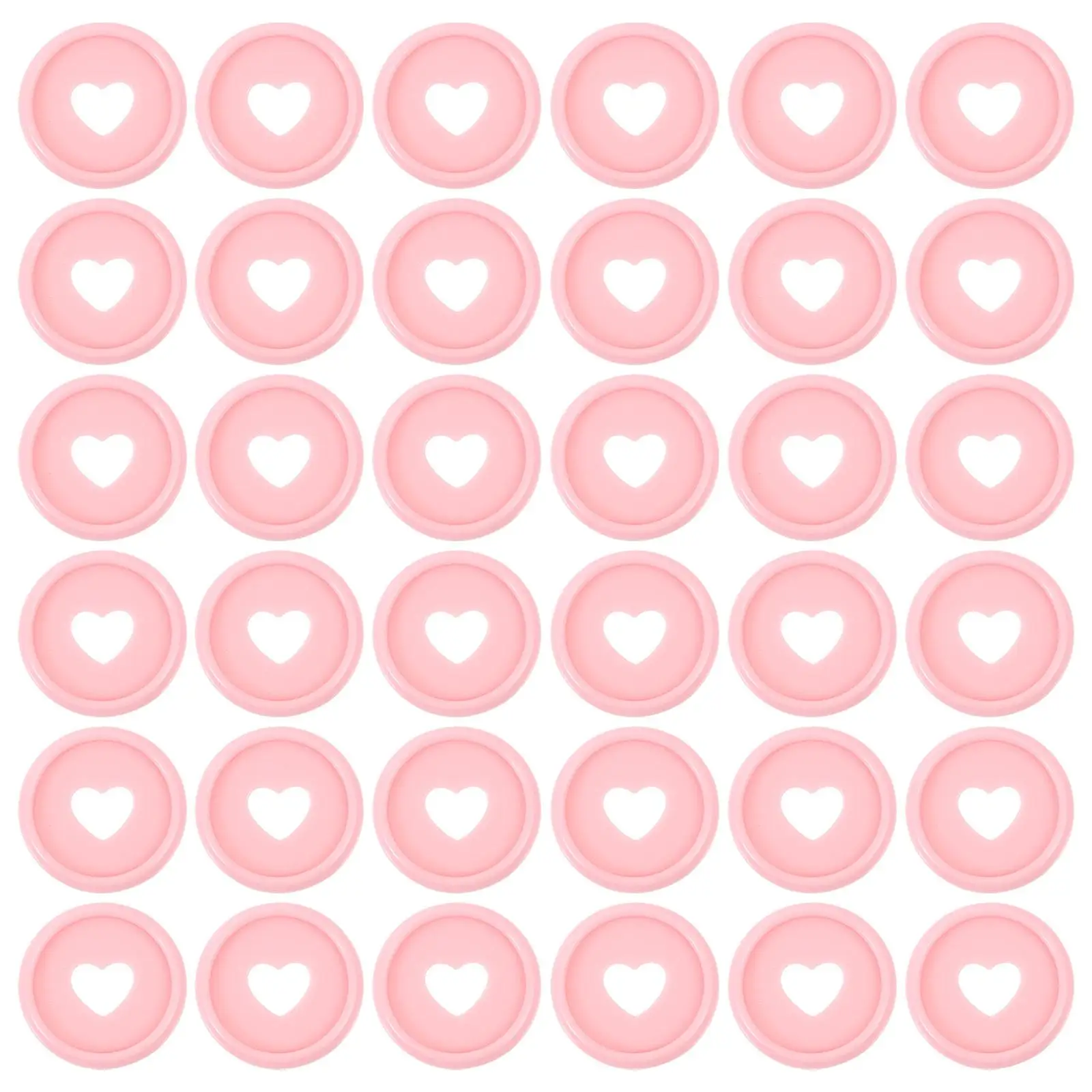 

50 Pcs Love Mushroom Hole Binding Buckle Discbound Discs Book Binder Loose-leaf Accessories Notebooks Filling Office Accessory