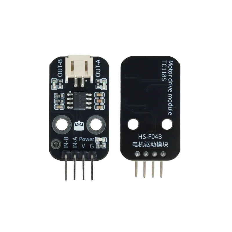 O módulo de acionamento de motor de canal único TC118S é compatível com o microcontrolador ESP32 STM32 da placa de desenvolvimento Arduino