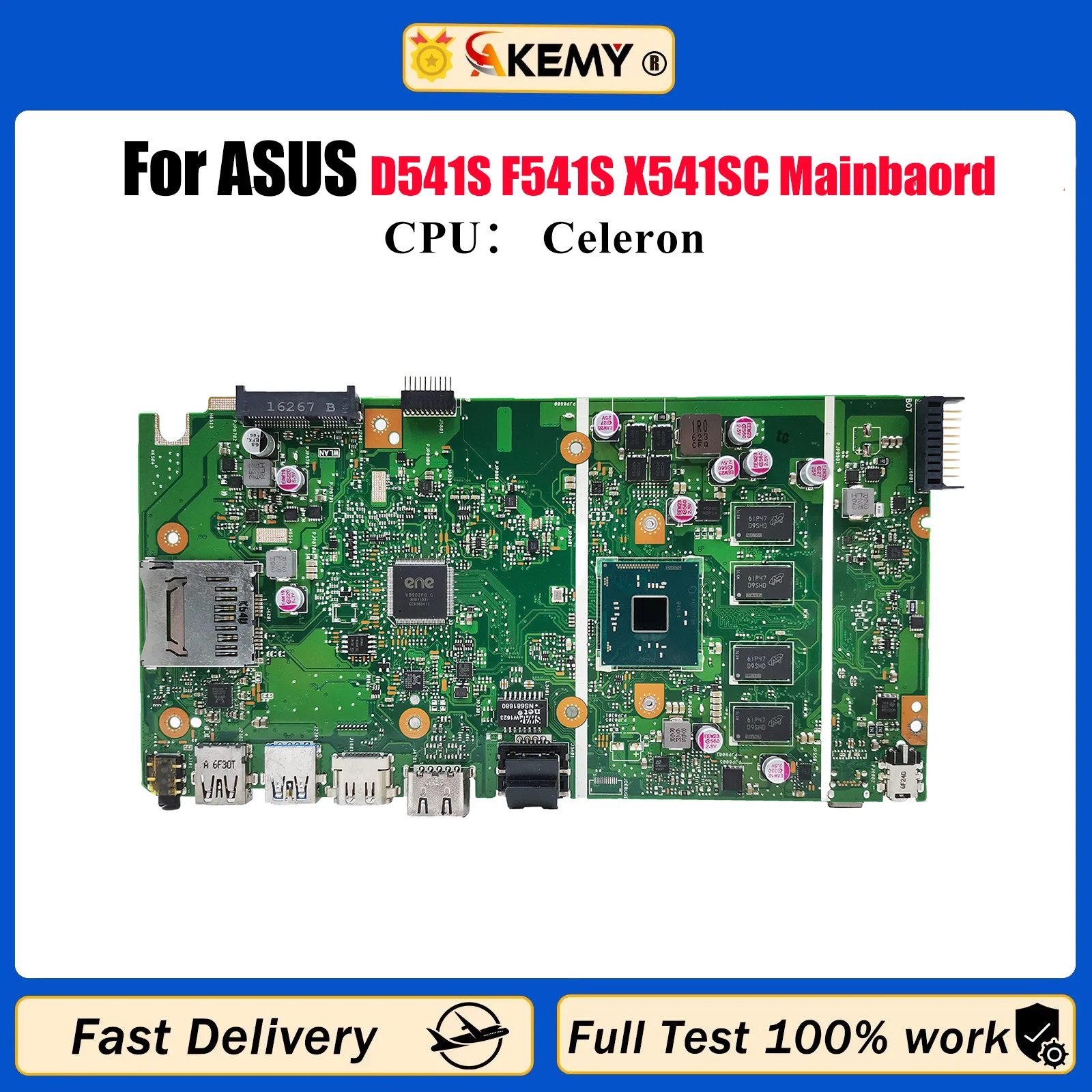 

X541SA Материнская плата для ноутбука ASUS VivoBook X541S D541S F541S A541S R541S X541SA X541SC Материнская плата для ноутбука с процессором Celeron stk