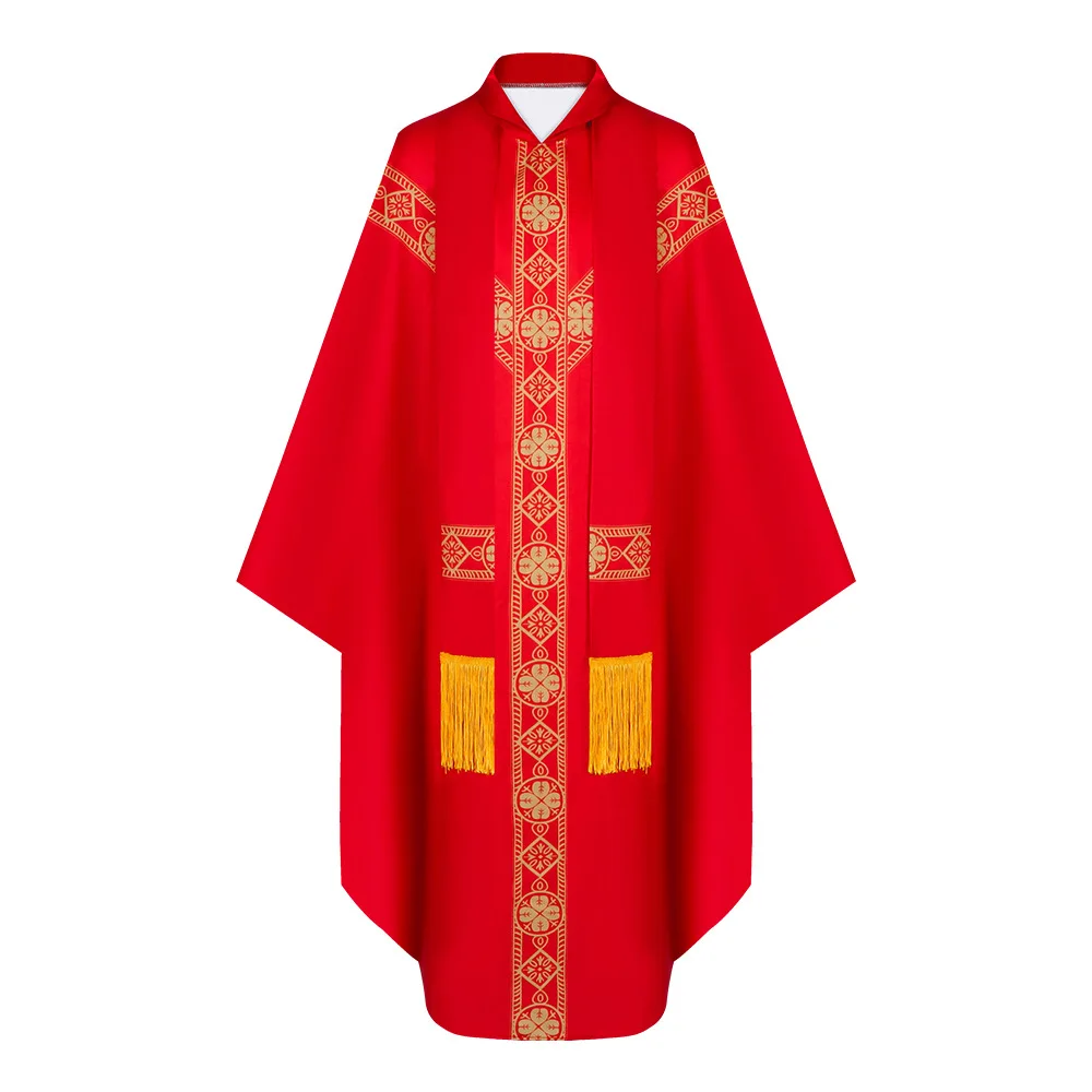 Robe muçulmano medieval sacerdote oração traje palco desempenho manto vestido longo étnico feminino faion outono poliéster