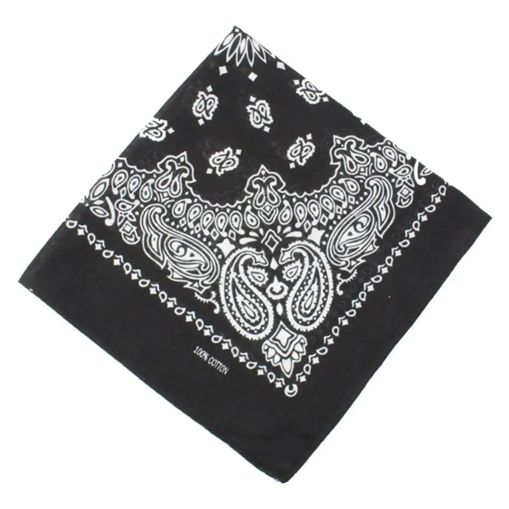 Scarf Fashion Unisex Square Cotton 1PC Hip Hop 1 Bandana Outdoor Cycling Riding Paisley Bandana Head Neck Headwear Printed