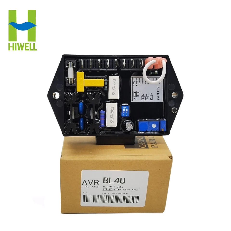 Imagem -06 - Regulador de Tensão Automático Estabilizador de Excitação para Gerador Diesel Sincro Part Avr Bl4u