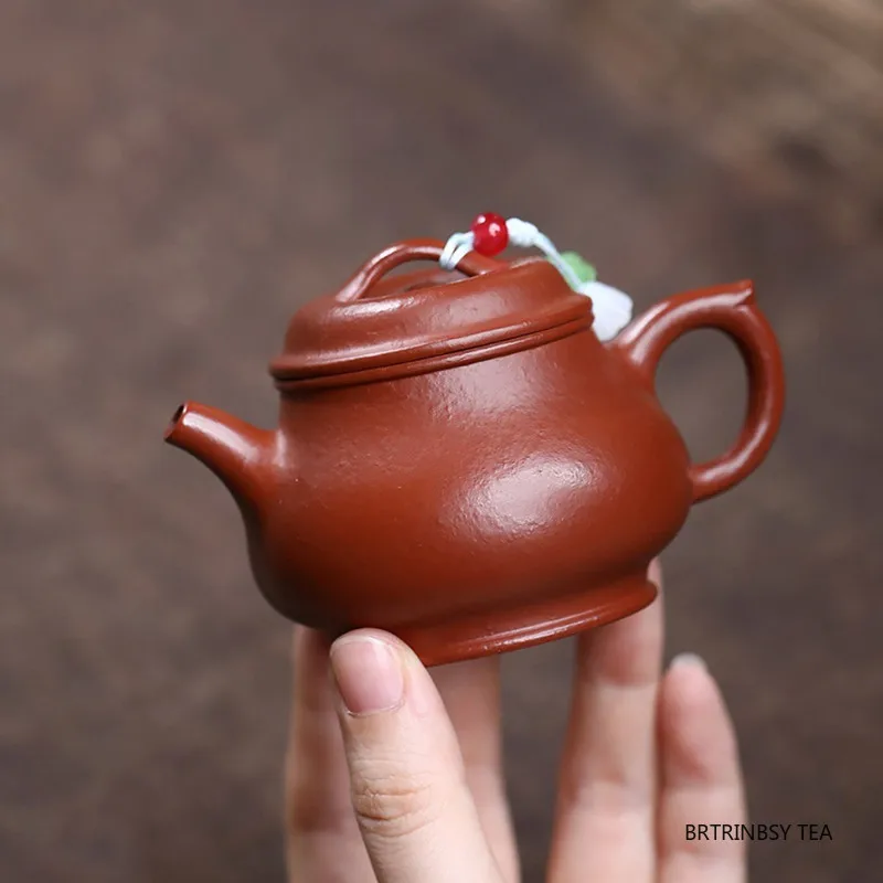 

Chinese Yixing Handmade Purple Clay Teapot Small Capacity Tea Pot Beauty Tea Infuser Kettle Household Teaware Zisha Tea Set 90ml