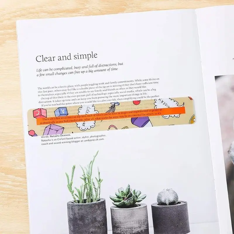 Y5LB 8 Pieces Guided Reading Strips for Students Reading Colorful Text Overlays