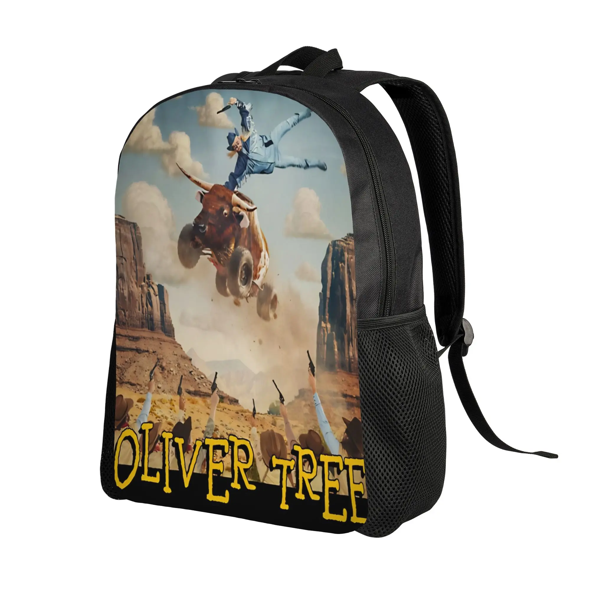 Oliver Tree Cowboy Tears Album Backpack for Men Women Teenage Student Work Daypack  College Canvas Bags with Pocket