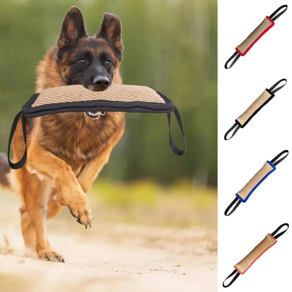 Dog Bite Stick Easy to Grip Interactive Dog Bite Toy Bite Resistant Dog Training Bite Pillow Toy Large Dogs Pet Stick Bite Toy