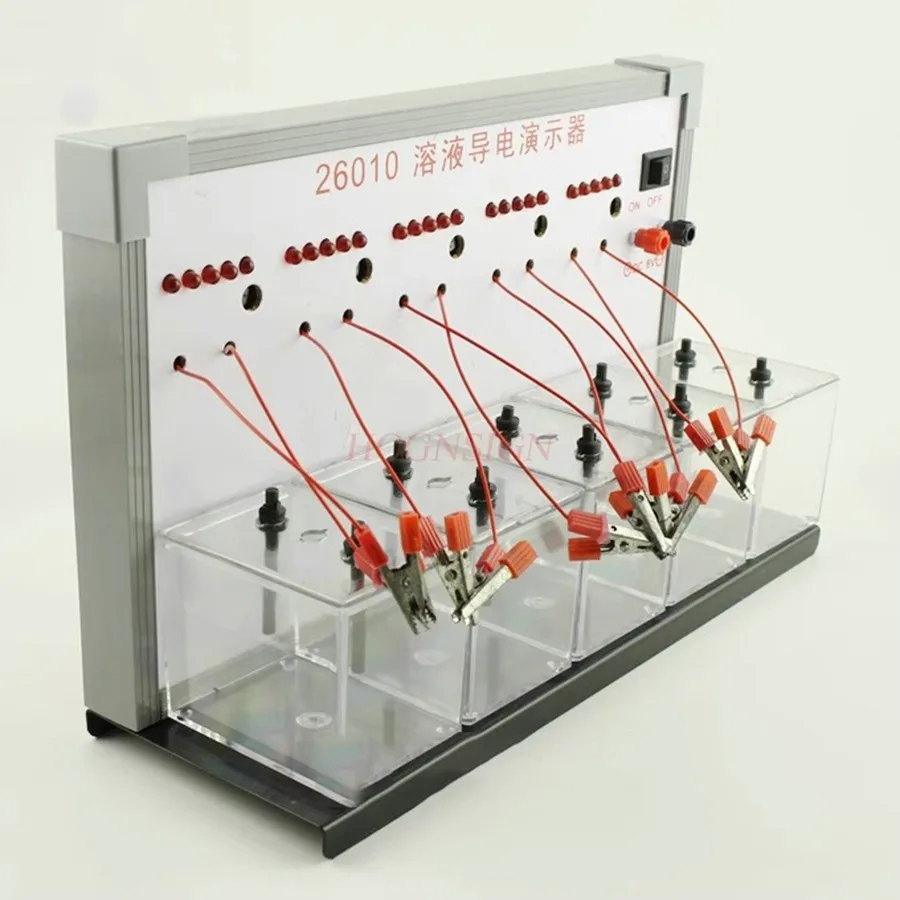 Electrolyte solution conductivity demonstrator (diode style), chemical experiment electrical equipment