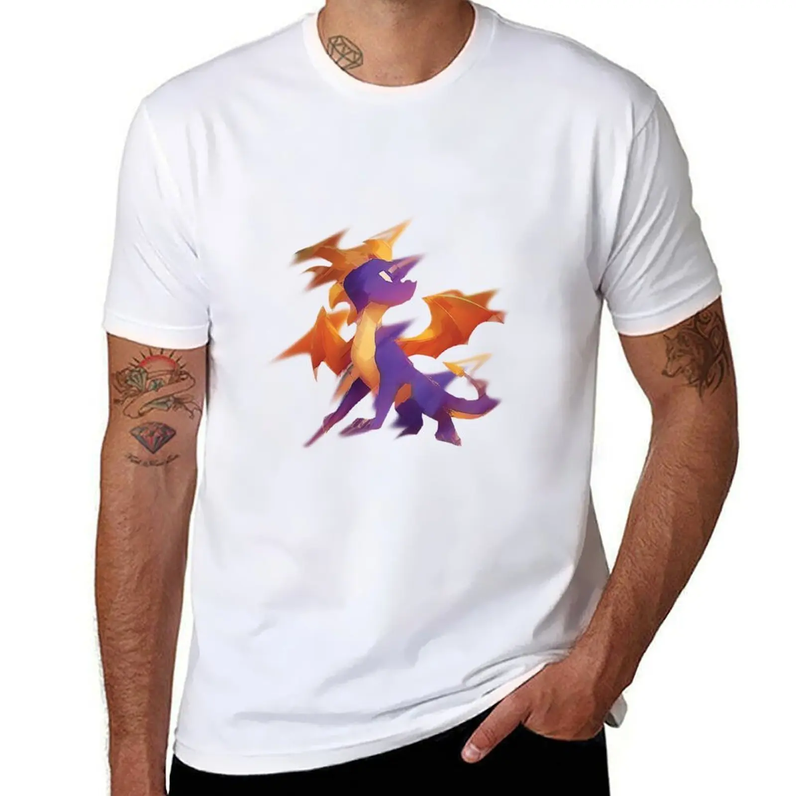 

Spyro minimal colours T-Shirt man graphic t shirt t shirts for man graphic funny T-Shirt