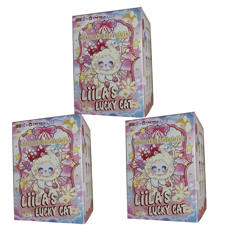 Liila Lucky Cat Series Plush Doll Blind Box Toys Mystery Box
