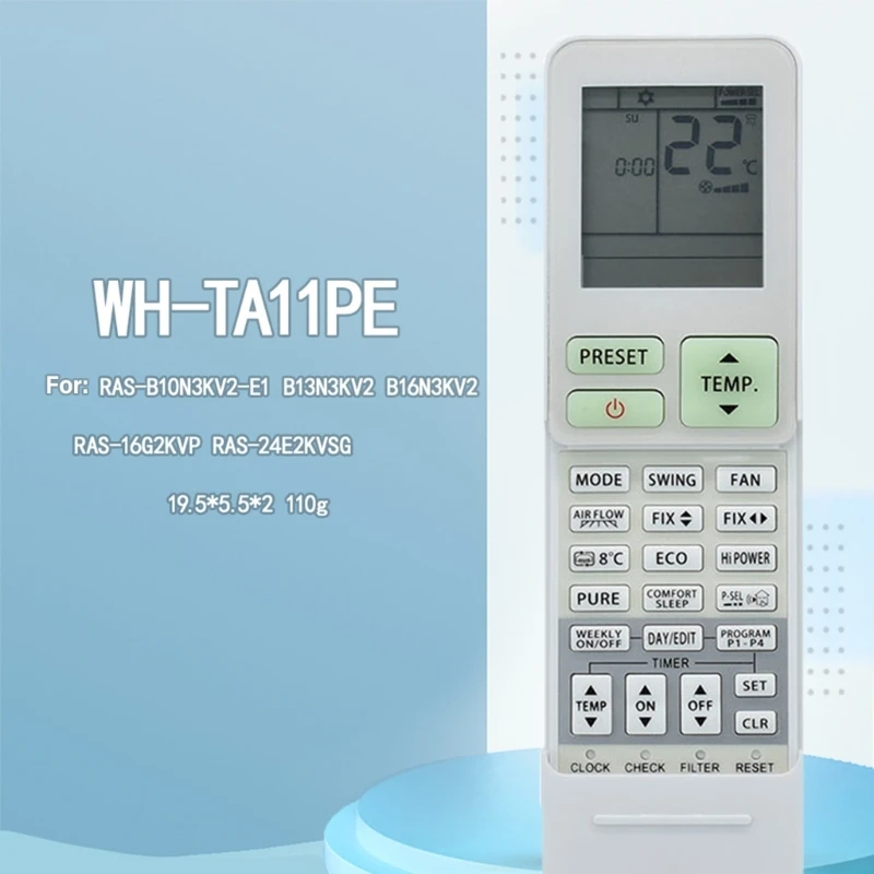 Substituição controle remoto ar condicionado para rasb10n3kv2e1 b13n3kv2 modelo controlador funcionalidade completa uso