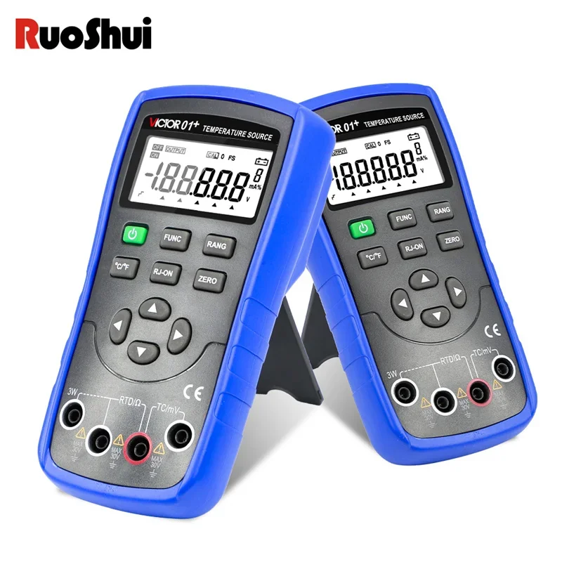 RUOSHUI-calibrador de temperatura 01S, Detector de verificación de temperatura de salida de alta precisión, fuente de calibración de usuario, termopar