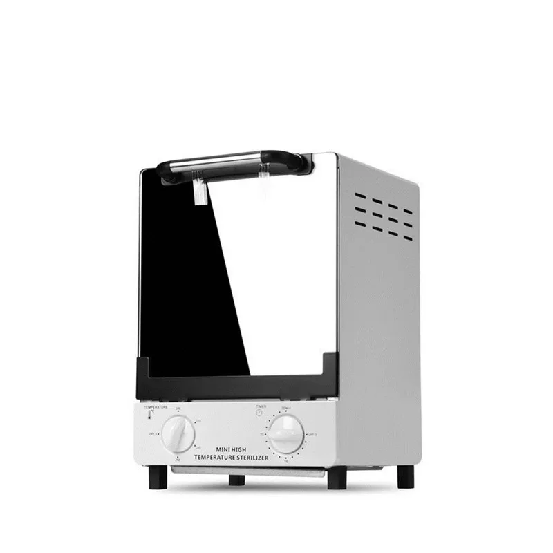 Caja de limpieza con temporizador para gabinete de limpieza, herramienta de Metal caliente de alta temperatura UV de 10L, doble capa para manicura, esterilizador de calor seco para el hogar