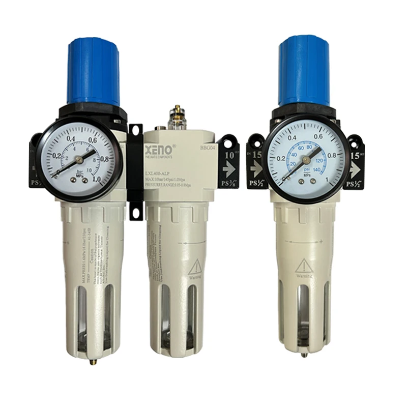 فاصل الزيت والماء، فلتر ضاغط الهواء، معالج مصدر الهواء، صمام تنظيم ضغط الهواء الهوائي، تنظيم الضغط
