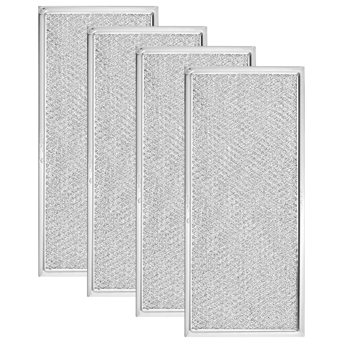 4PCS W10208631A Microwave Grease Filter Aluminum Mesh Filter for Whirlpool GE Maytag Microwaves Replaces Filter