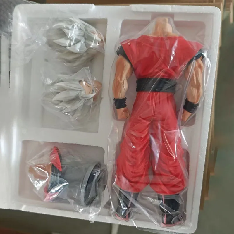 32cm Triple-Headed Dragon Ball Z SSJ2 Goku Action Figure - Super Saiyan PVC Collectible Statue Toy Gift Three Colors Available