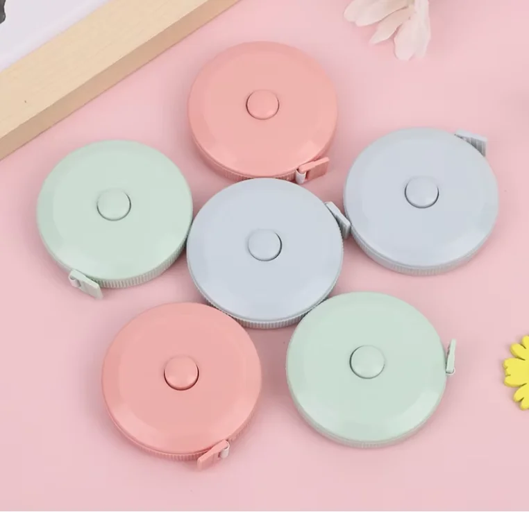 Mini Retractable Soft Tape Measure (1.5M) Multi-Function Home Measuring Tape for Body (Waist/Bust) & Clothing (Cute Portable)