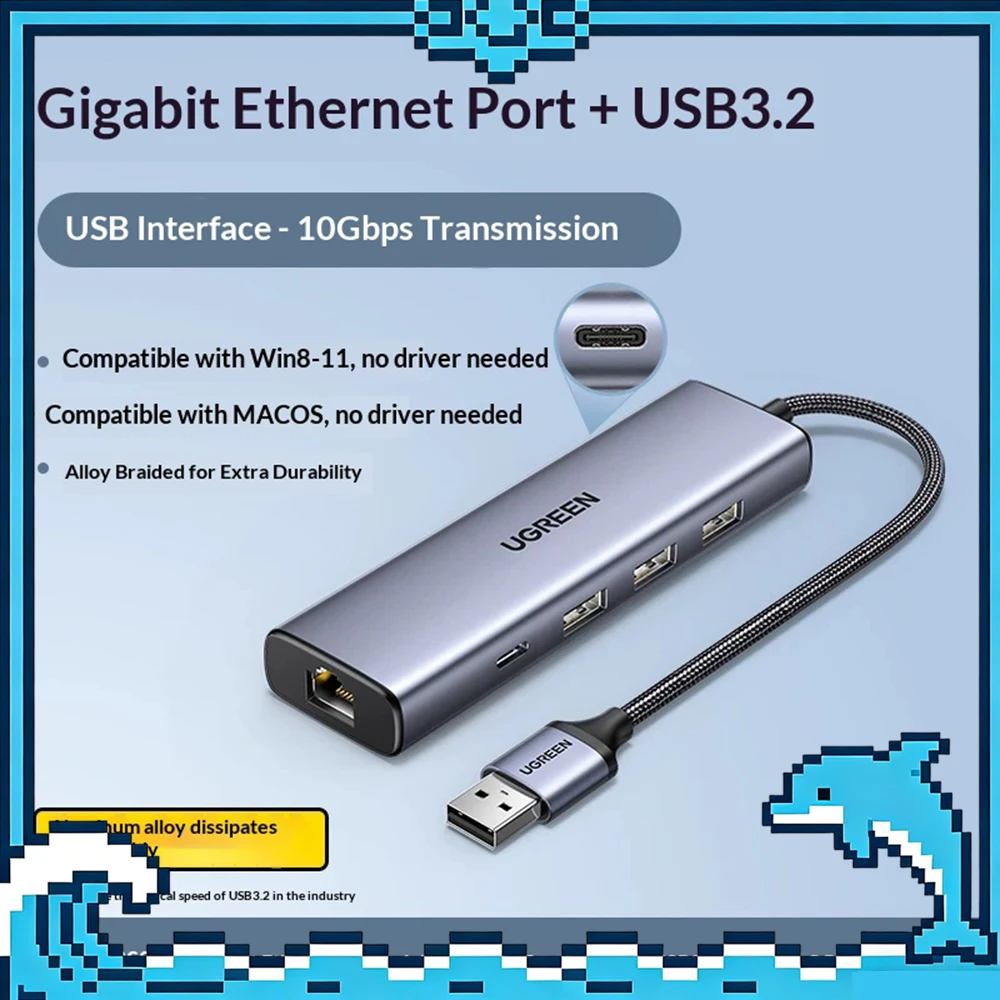 UGREEN Expansion Dock Adapter USB Typec HDMI Suitable For Charging Two Devices Simultaneously For MacBook Pro Air Laptop