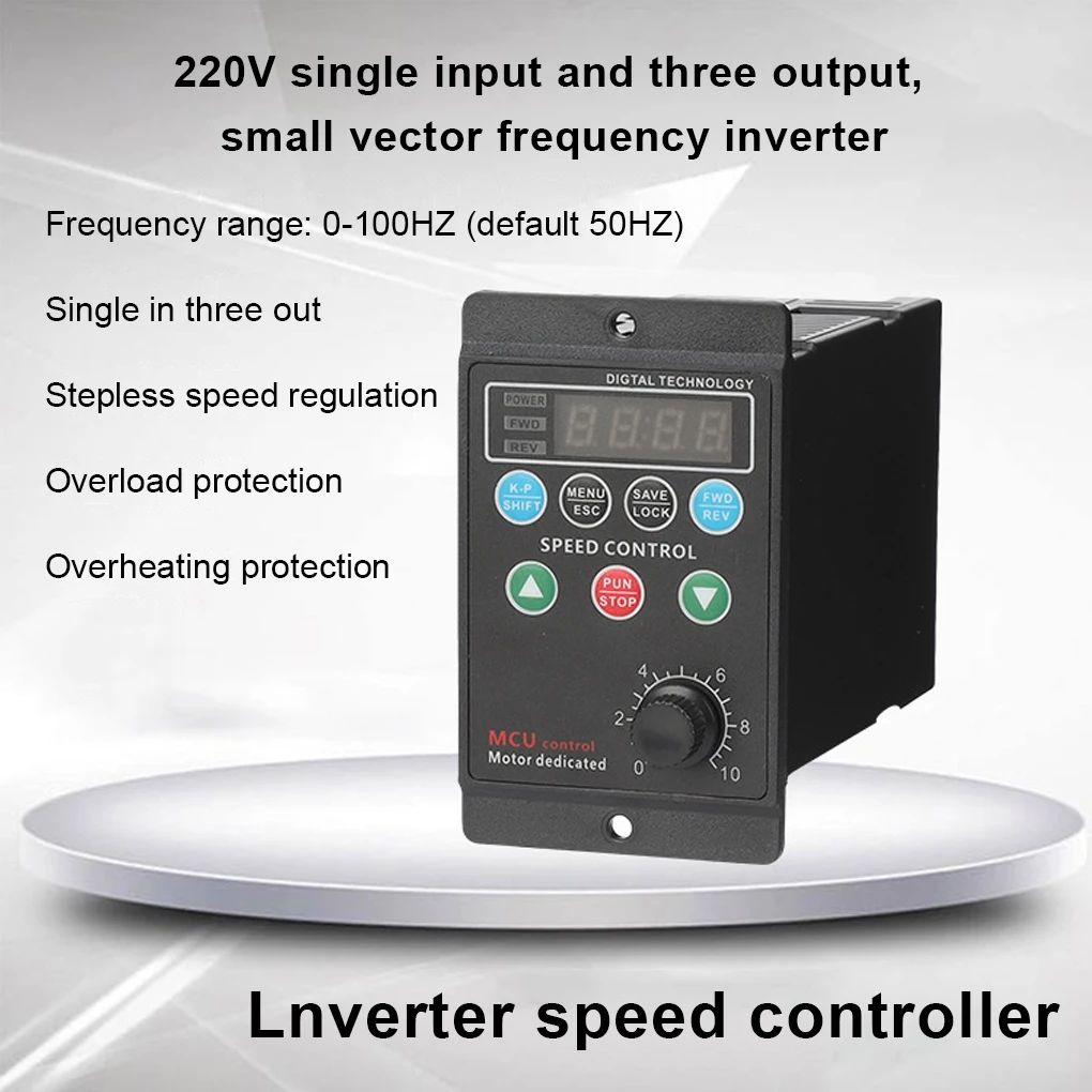 1-in-3-out Motor Inverter Digital 3 Phase Output 50Hz Speeds Control Driver Converter Controller Replacement 750W