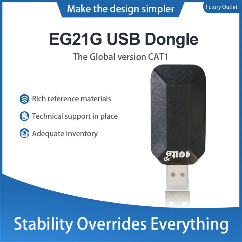 Schede di sviluppo banda globale LTE CAT1 EG21GGB Dongle USB EG21GGB-128-SGNS con GNSS