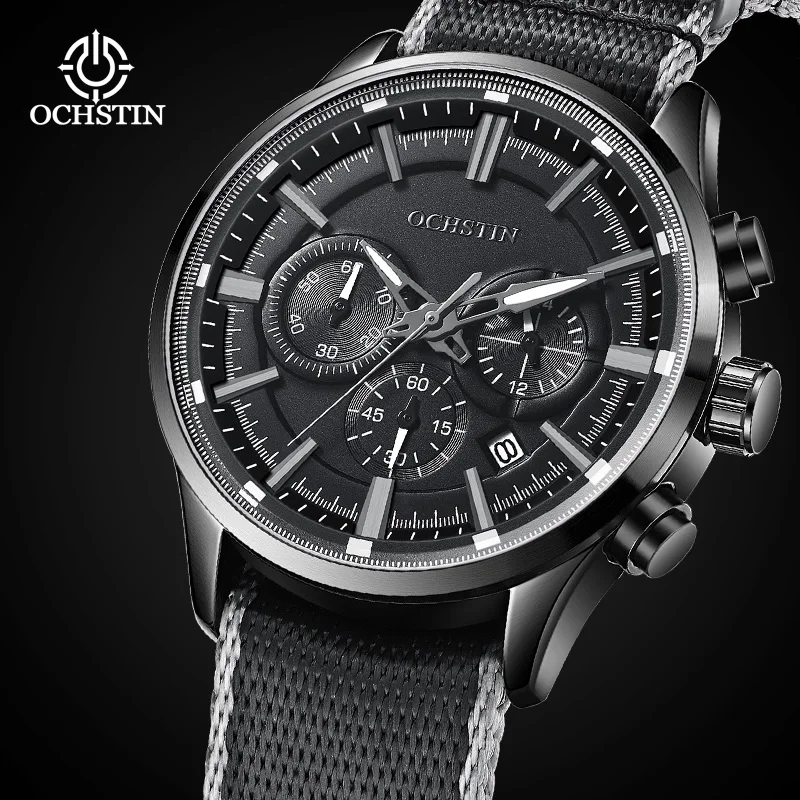 

Ochstin 2024 New Simple and Comfortable Wind Navigator Series Original Multi functional Quartz Movement Watch Men's Quartz Watc