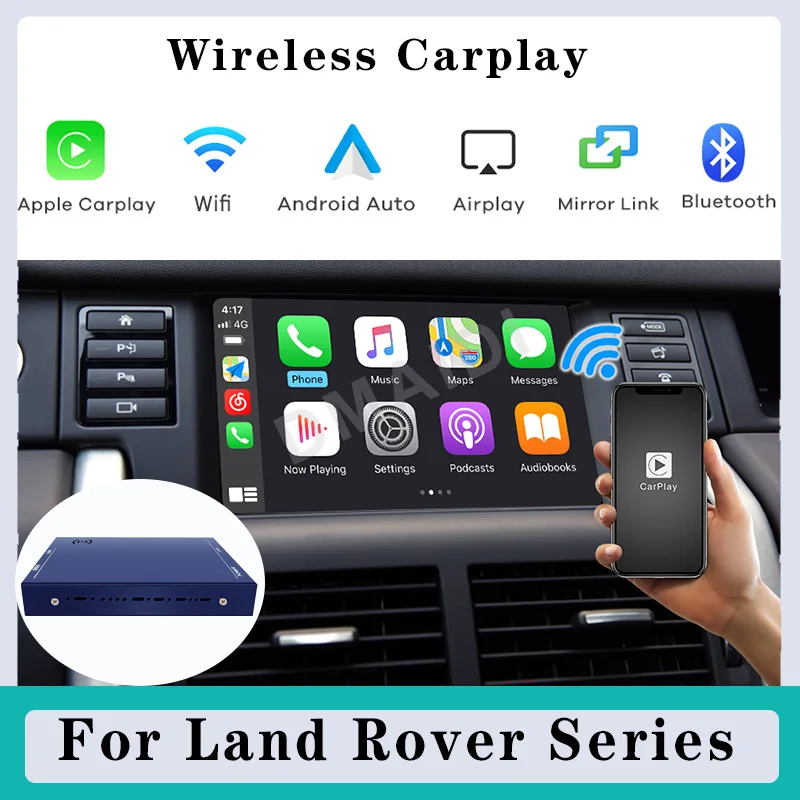 

Wireless Apple Carplay Android Auto Module Box Decoder 2013-2018 for Land Rover Evoque