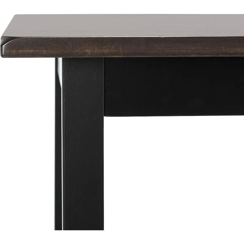 Home Collection Haley Set da Pub 4 pezzi, nero/marrone