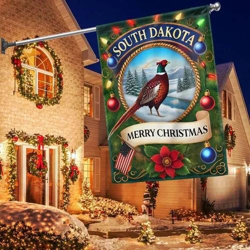 South Dakota Pheasant Bird Christmas Flag Graden Flag FFLCCE ZZA