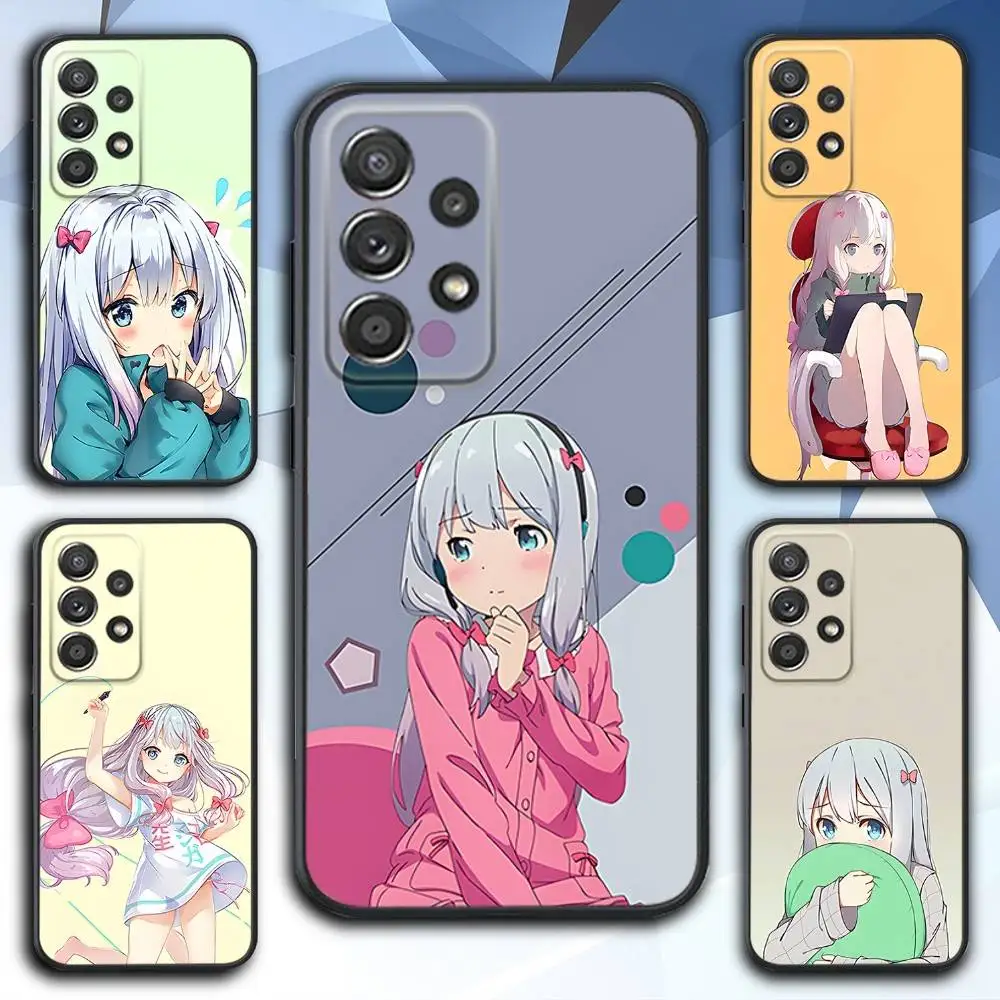 

S-Sagiri Anime I-izumi Phone Case For Samsung S 25,24,23,22,30,21,10,9,Ultra,Plus,Lite,FE,4,5 G Soft Black Case