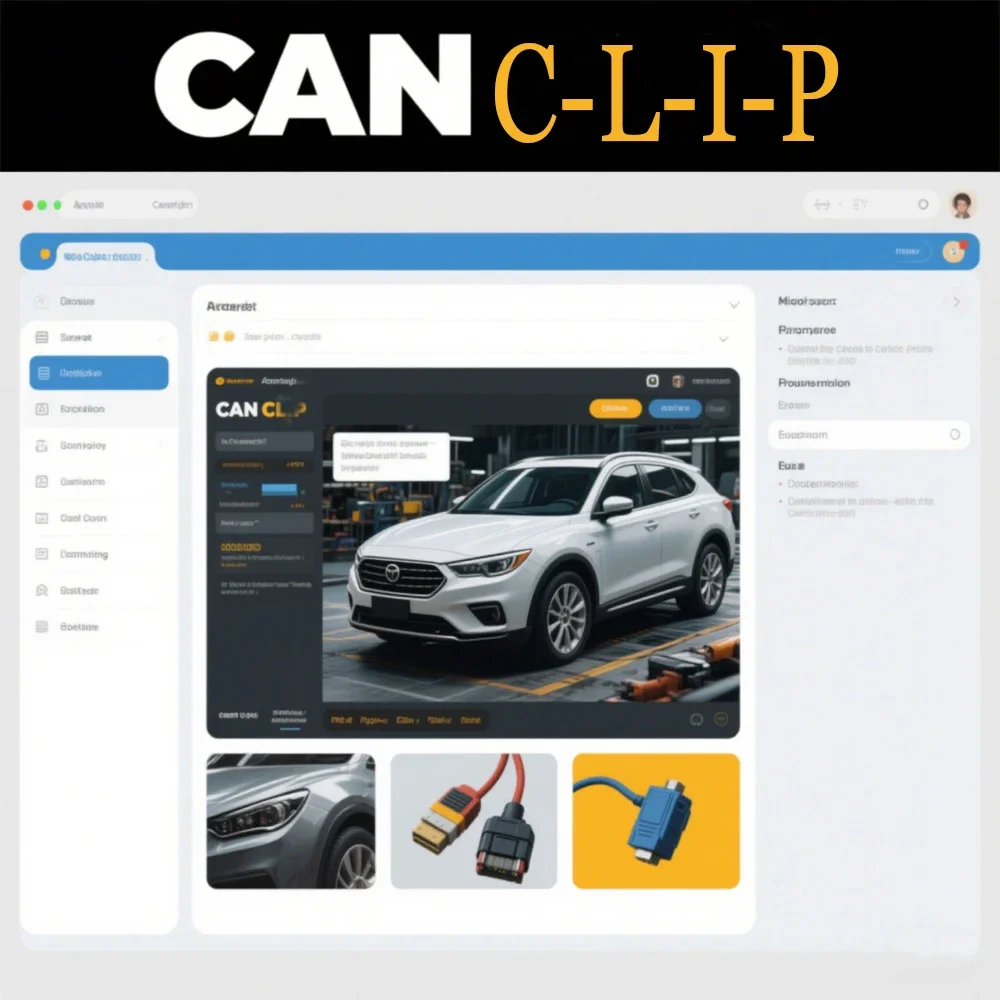 SW V215 V213 V212 V220 V209 CAN C-l-i-p Diagnostic Tool for  with Free Reprog V191 Pin Extractor Dialogys V4.72