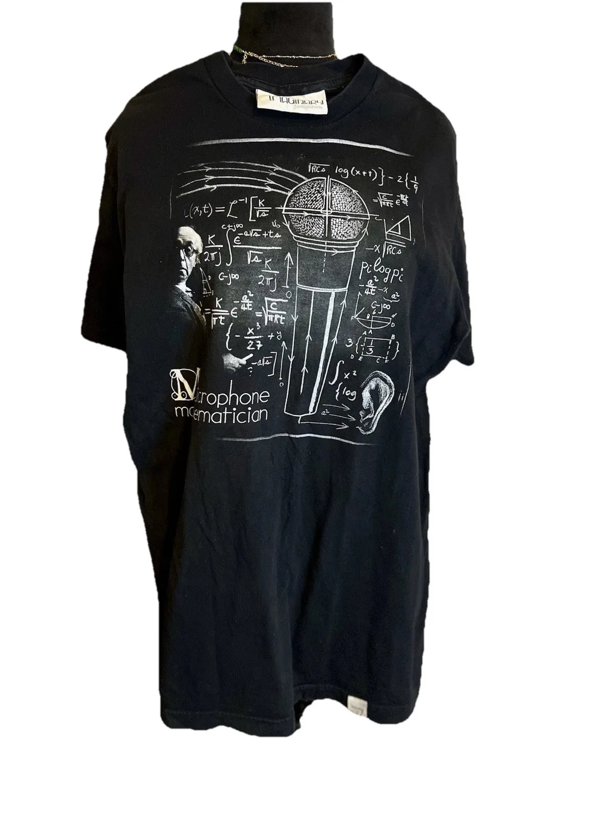 Men’s Imaginary Foundation Microphone Mathematician Tee Street Wear Hip Hop M