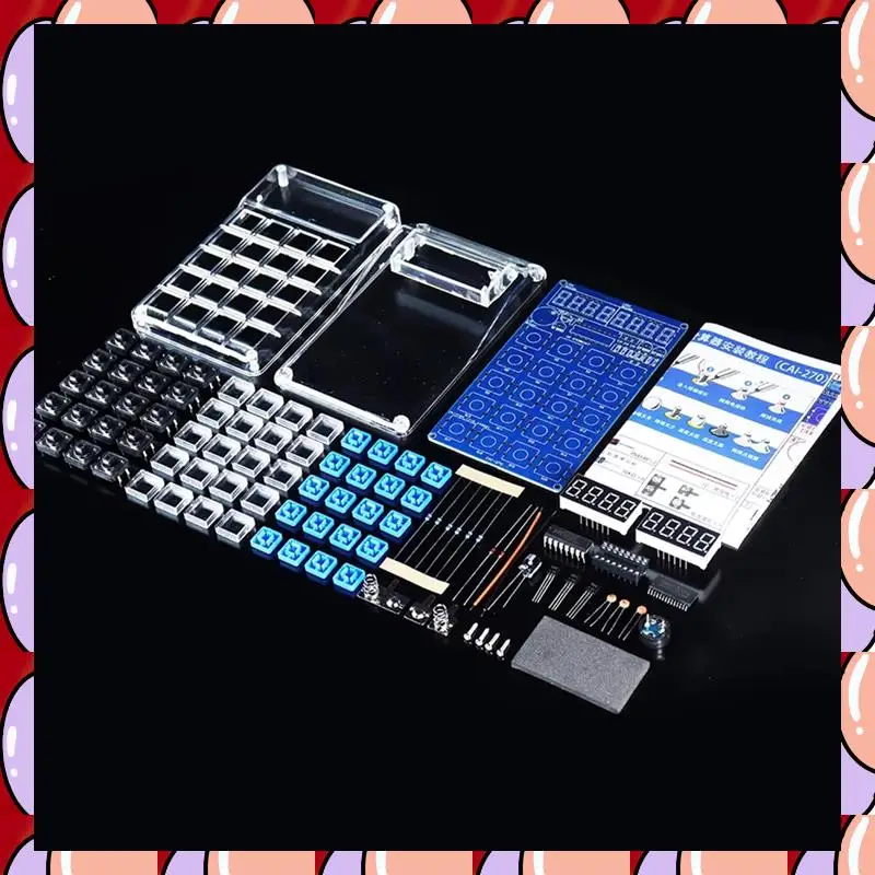 A72Z DIY Calculators Kits DIY Parts Welding Practice Homemad DIY Soldering Projects Blue